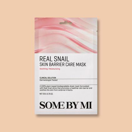 1186 2 real snail skin barrier care mask