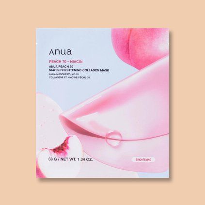 1417 1 peach 70 niacin brightening collagen mask