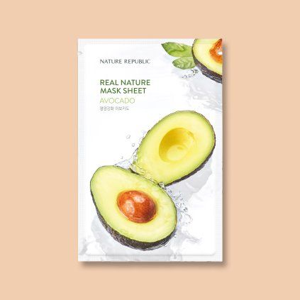 1645 2 real nature mask sheet avocado