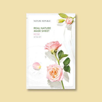 1648 2 real nature mask sheet rose